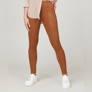 SPANX Faux Suede Legging Rich Caramel 20322R Size Medium